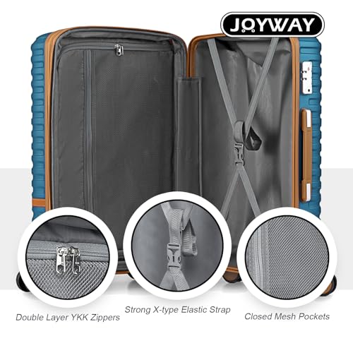 Joyway Expandable Carry on Luggage Sets Airline Approved, Lightweight Hard Shell 20 Inch Carry-on Suitcase with Spinner Wheels