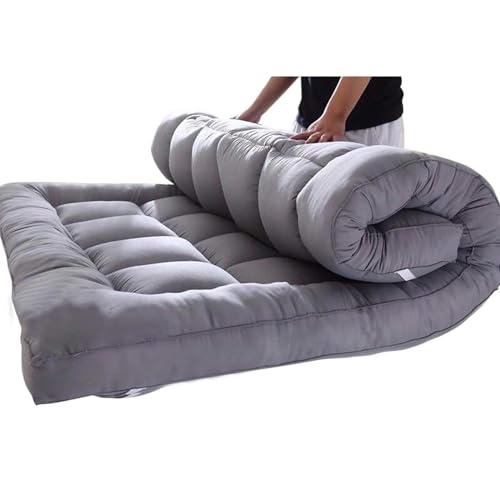 Futon Mattress Japanese Floor Mattress Full Size,Thick Folding Sleeping Pad Breathable Floor Lounger Guest Bed,Quilted Bed Mattress Topper Foldable Mattress
