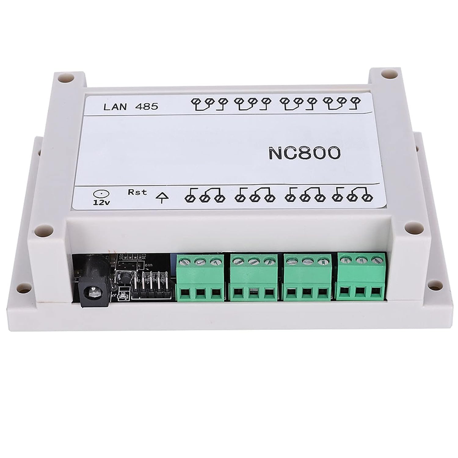Ethernet RJ45 TCP/IP Relay Remote Control Controller Network Web Server 8 Channels Relay Module Board 250V/AC 10A with Case(White)
