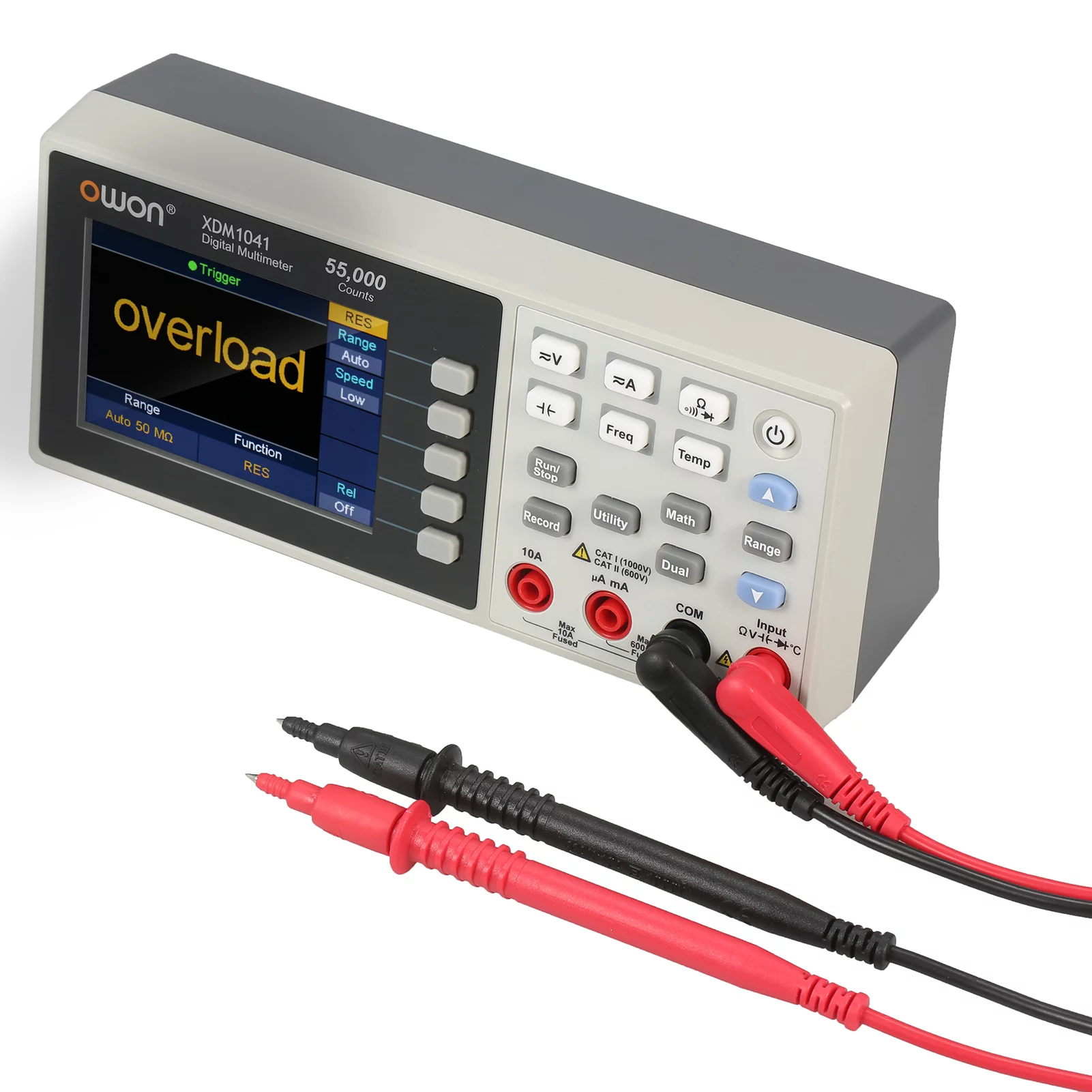 Owon 55,000 Counts Digital Multimeter High Accuracy Universal Meter with 3.7-inch TFT LCD Screen with Backlight Multifun