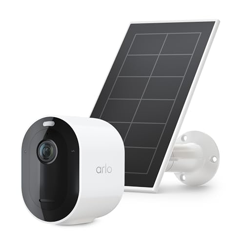 Arlo Pro 5S Spotlight Security Camera 2K HDR | Outdoor | Wireless | Dual-Band Wi-Fi Connects to Strongest Network |12X Zoom, 2-Way Audio, Siren, Color Night Vision,Live Stream(White, 4 Cameras)