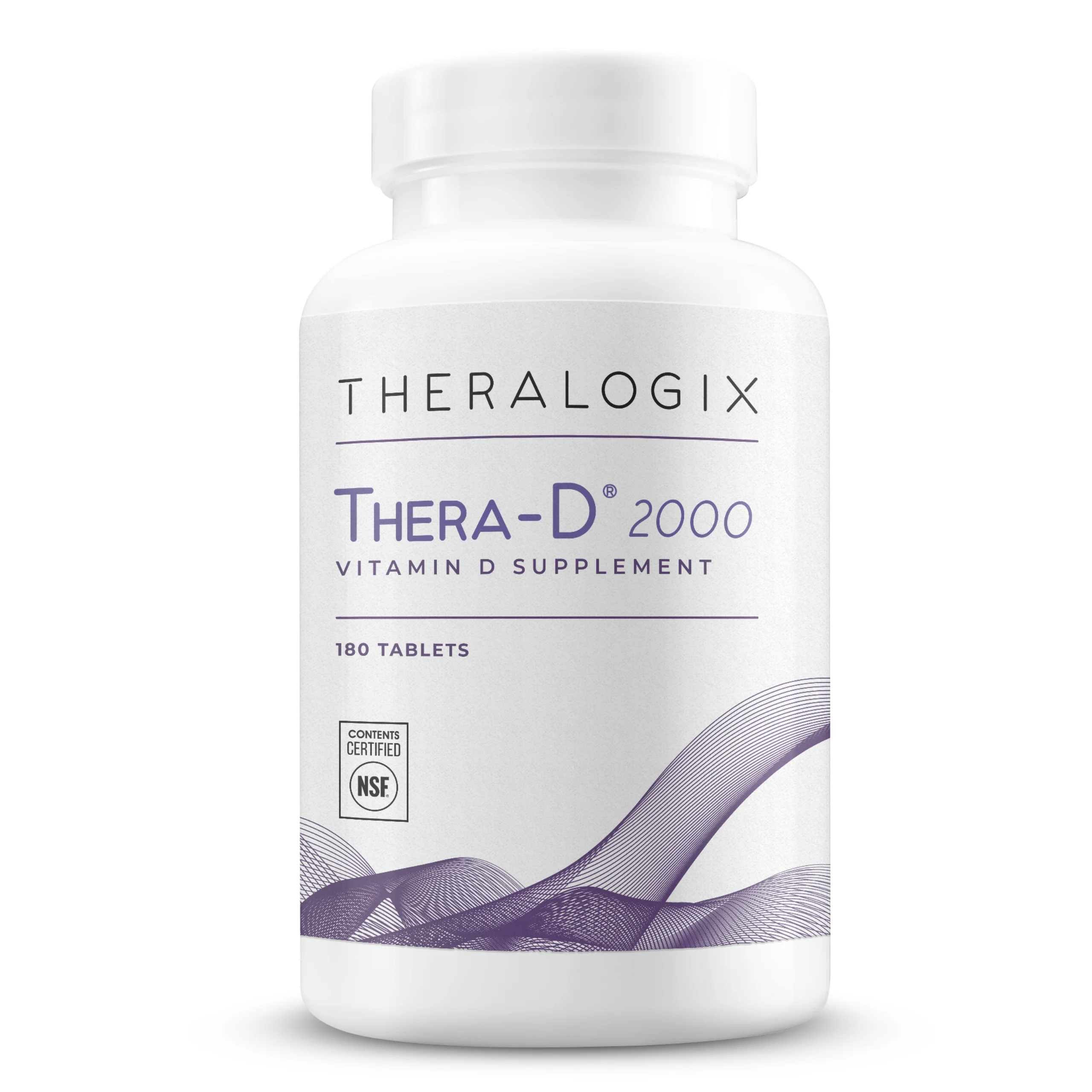 Thera-D 2000 Vitamin D Supplement | 2,000 IU Vitamin D3 Tablets - 180 Day Supply