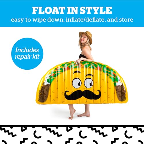 BigMouth Inc. Pool Float, Large Lounge Raft, Durable Vinyl Floatie, Summer Pool Party Water Toy