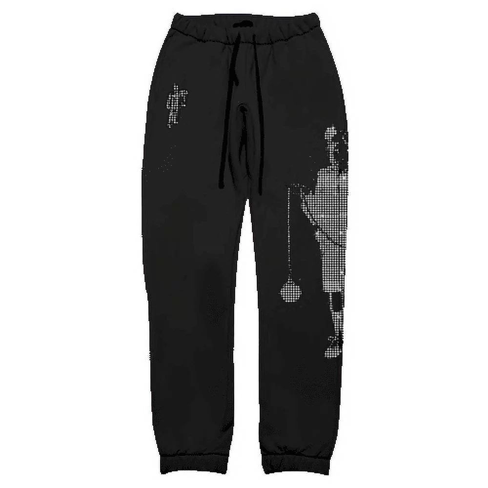 Billie Eilish Leave Me Alone Rhinestone Sweatpants (M)