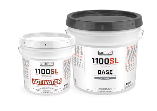 Epoxy Resin Coating 3 Gallon Kit - Light Gray - Standard Cure Speed - for Floors, Counter Tops, Garages & More -100% Solids -2 Components - Self Leveling, Chemical Resistant, Solvent-Free