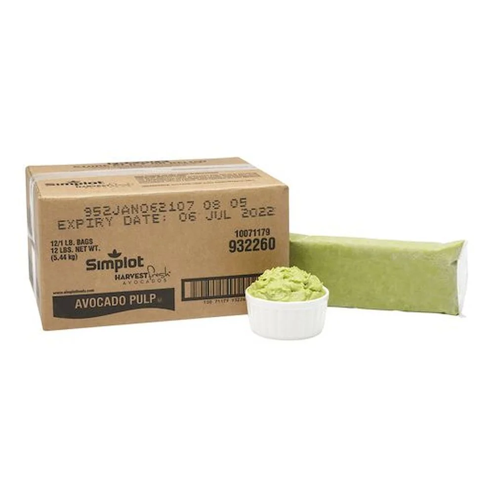 Simplot Harvest Fresh Avocado Pulp, 1 Pound -- 12 per case
