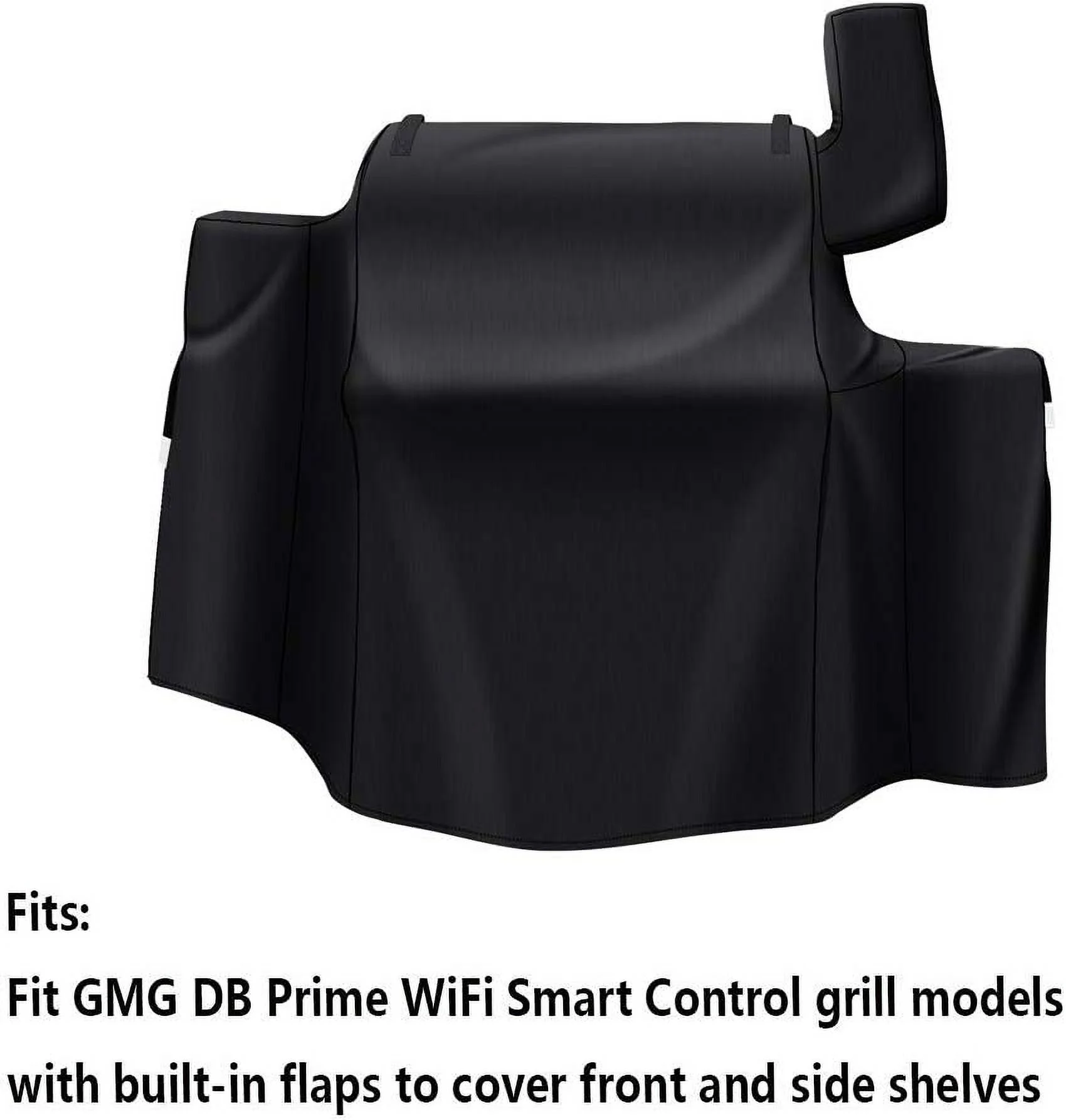 Grisun Grill Cover for Green Mountain Daniel Boone WiFi Grills, Full Length GMG Daniel Boone Smoker Cover, 600D Fabric, Black