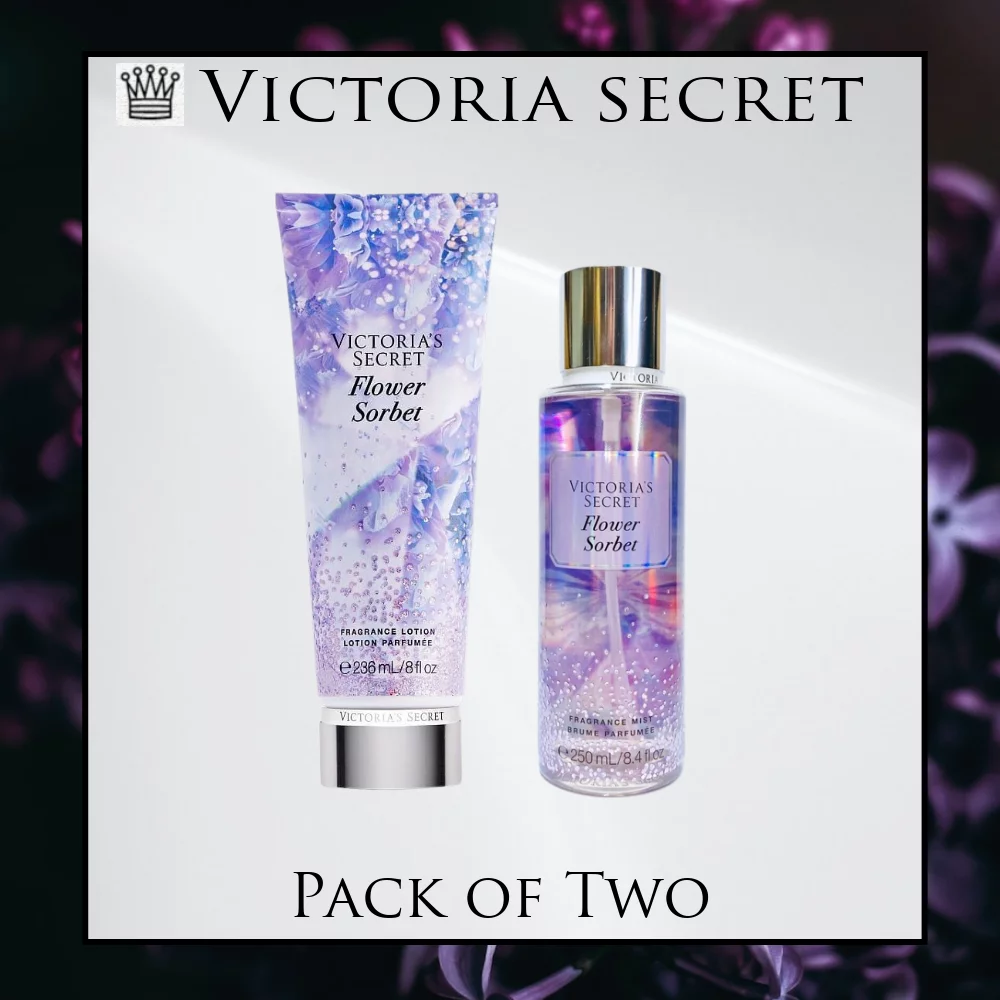 Blooming Bouquet Bliss: Victoria's Secret Flower Sorbet Mist and Lotion Set