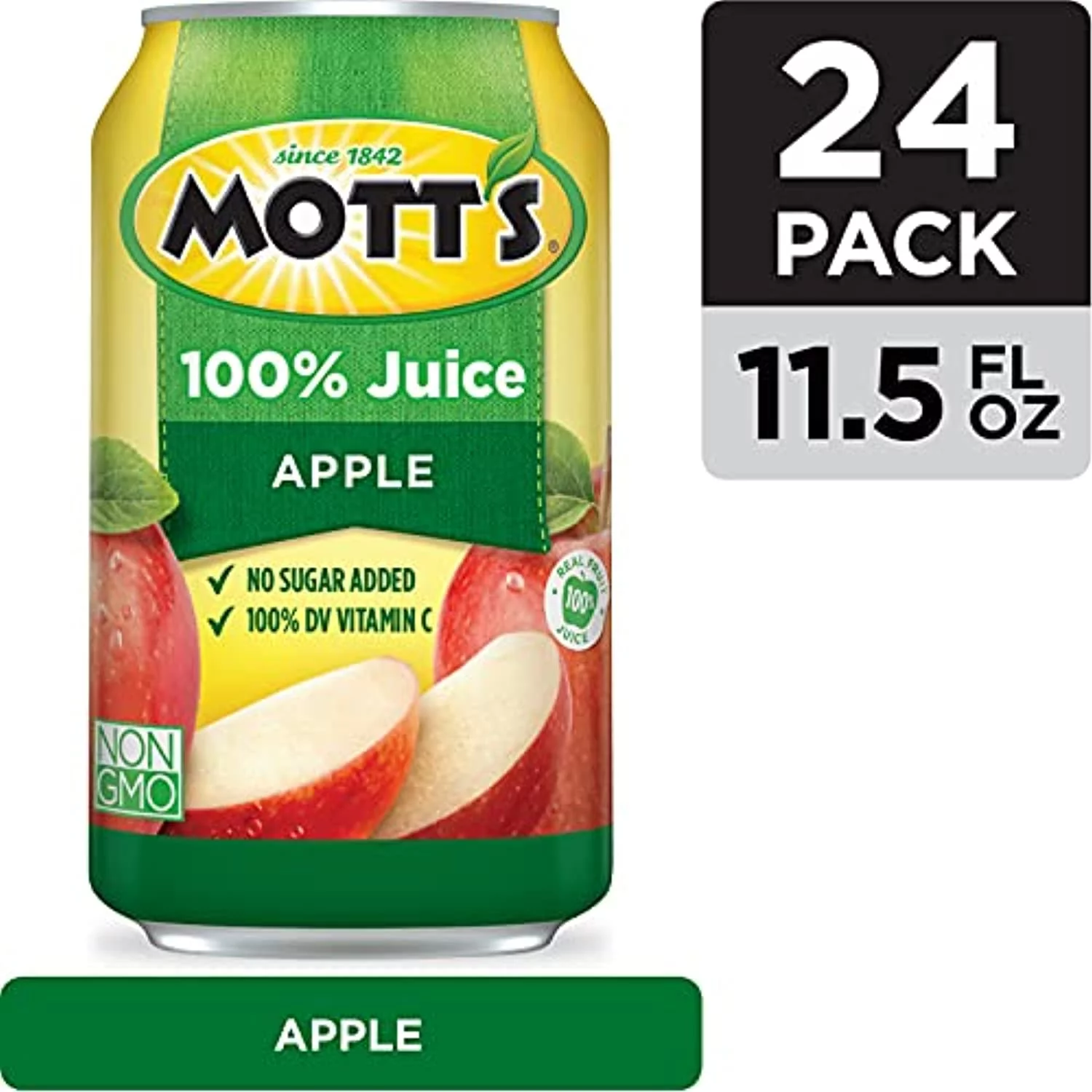 Motts Apple Juice Single Serve, 11.5Ounce(Pack Of 24)