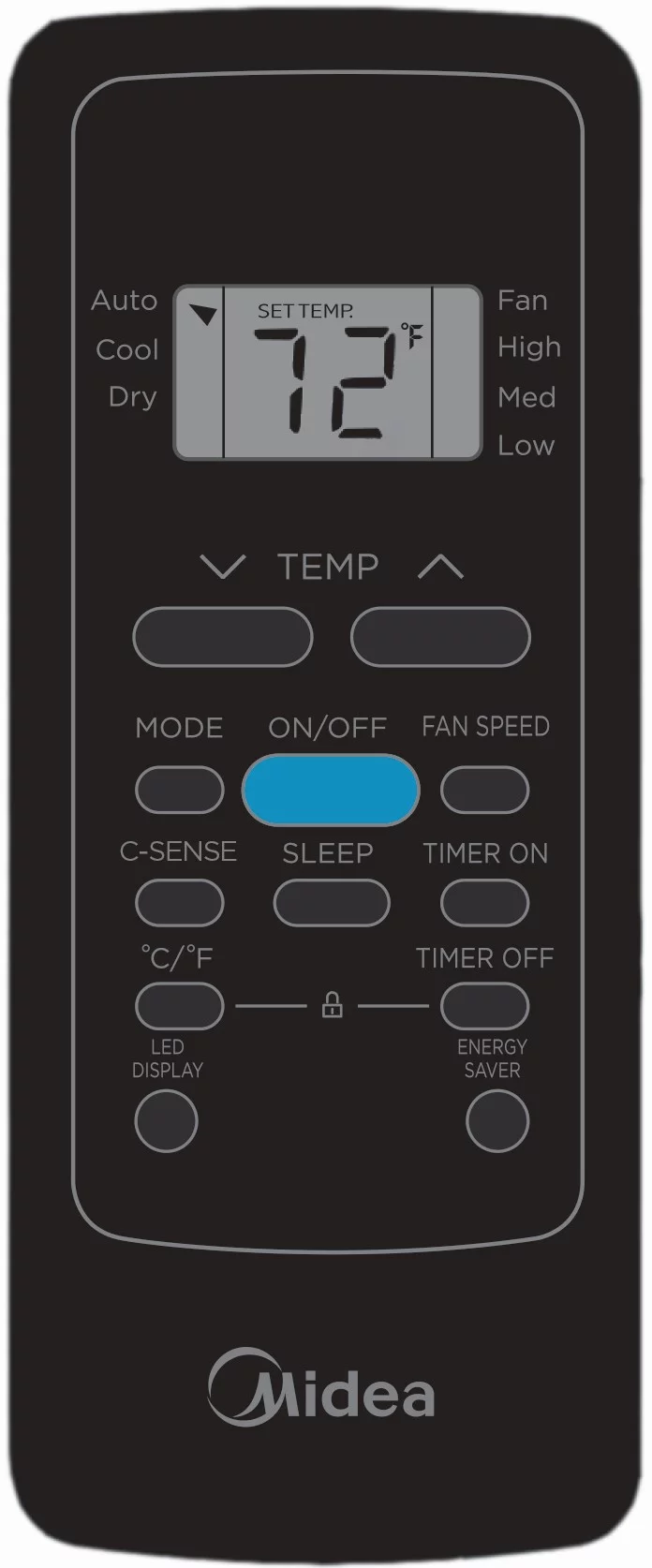 Midea 10,000 BTU 115V Smart Window Air Conditioner with Comfort Sense Remote, Black, MAW10S1WBL