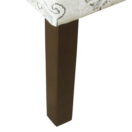 HomePop Velvet Swoop Arm Accent Chair, Suri Blue