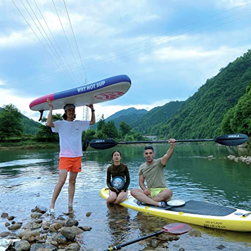 Kayak Paddle 4 Pieces Aluminum Shaft and PP Blade Floating 86.6in/220cm, 90.5inch/230cm Lightweight Oars