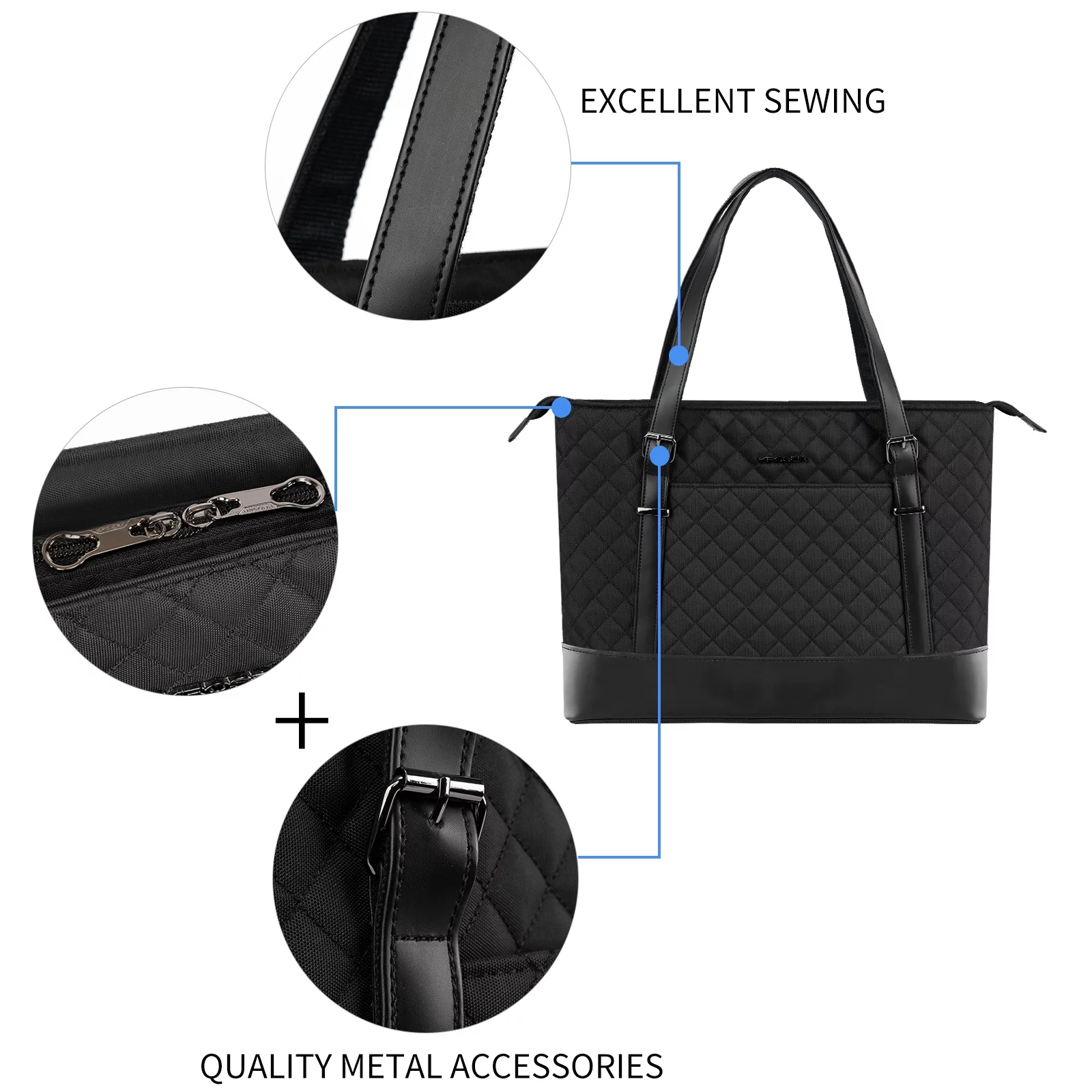 KROSER Laptop Tote Bag 15.6