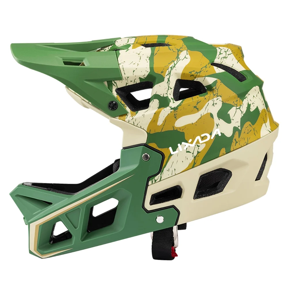 Adult Racing Downhill MTB Helmet by Lixada for Mountain Bike Safety Headgear