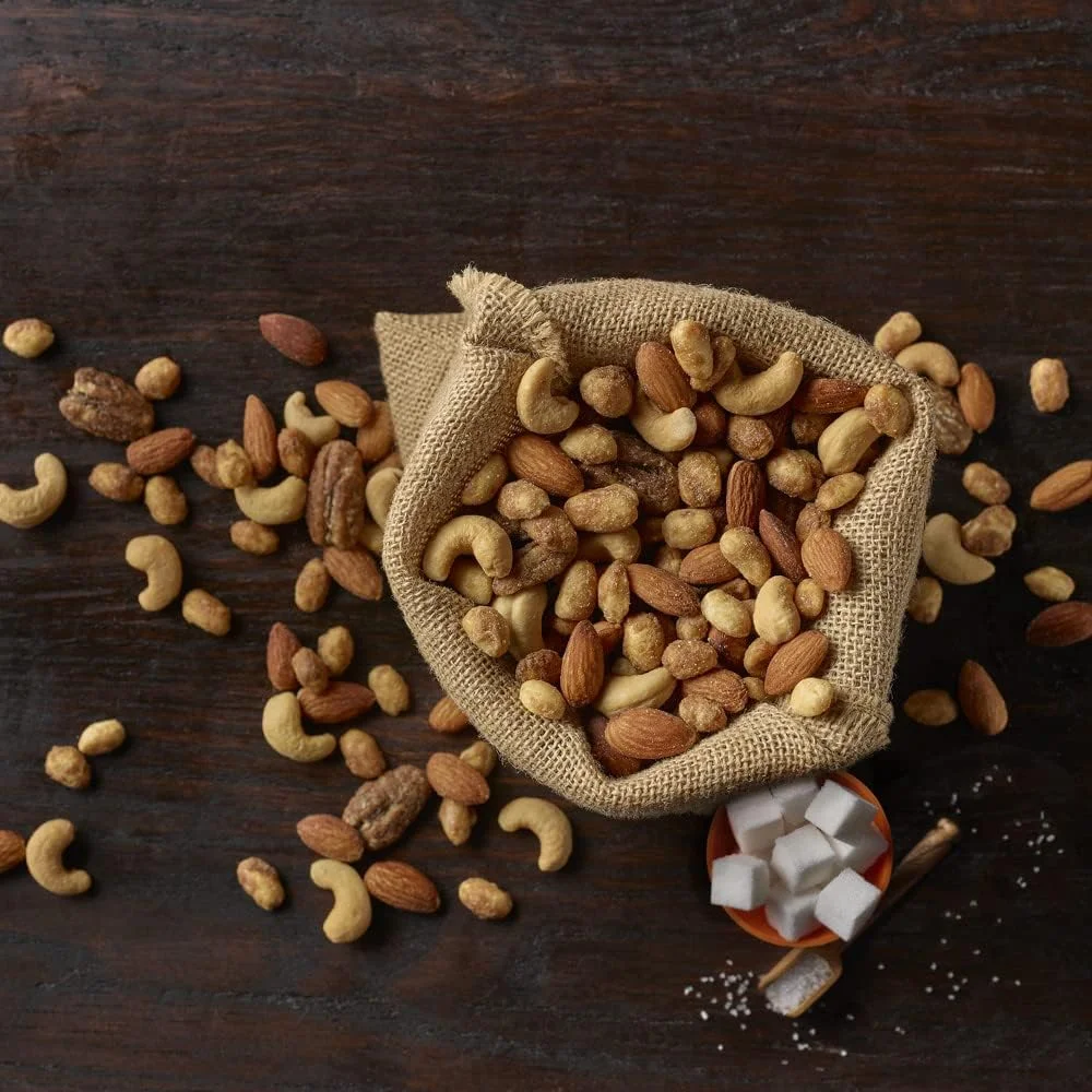 Emerald Nuts Salty Sweet Mixed Nuts, Features Kettle Glazed Peanuts, Almonds, Cashews, Kettle Glazed Walnuts, Kettle Glazed Pecans, 5.5 oz, Resealable Bag, (Pack of 3)