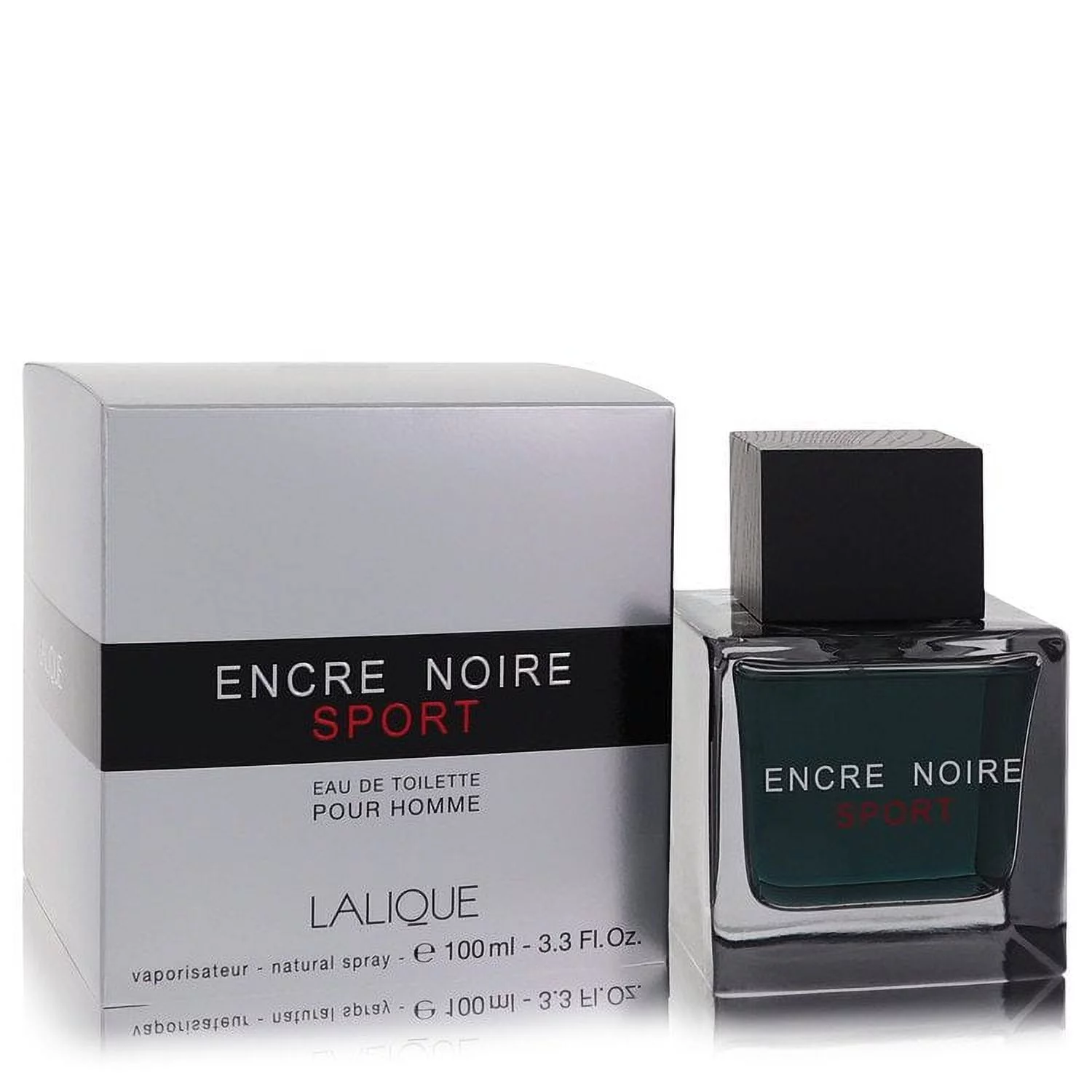Encre Noire Sport by Lalique - Men - Eau De Toilette Spray 3.3 oz