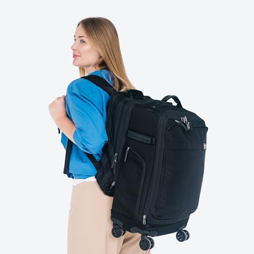 Trilogy Modular System I Modular 4-wheel spinner carry-on, with two zip-off bags! All 3 are Expandable! You get 3 bags in 1! Mix and match; take apart to fit crowded airplane spaces (Blue)