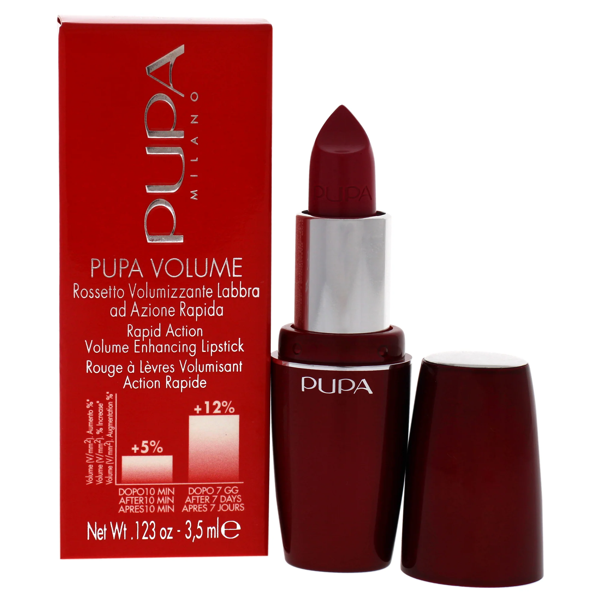 Pupa Milano Pupa Volume Rapid Action Enhacing Lipstick - 305 Pop Fuchsia by Pupa Milano for Women - 0.123 oz Lipstick