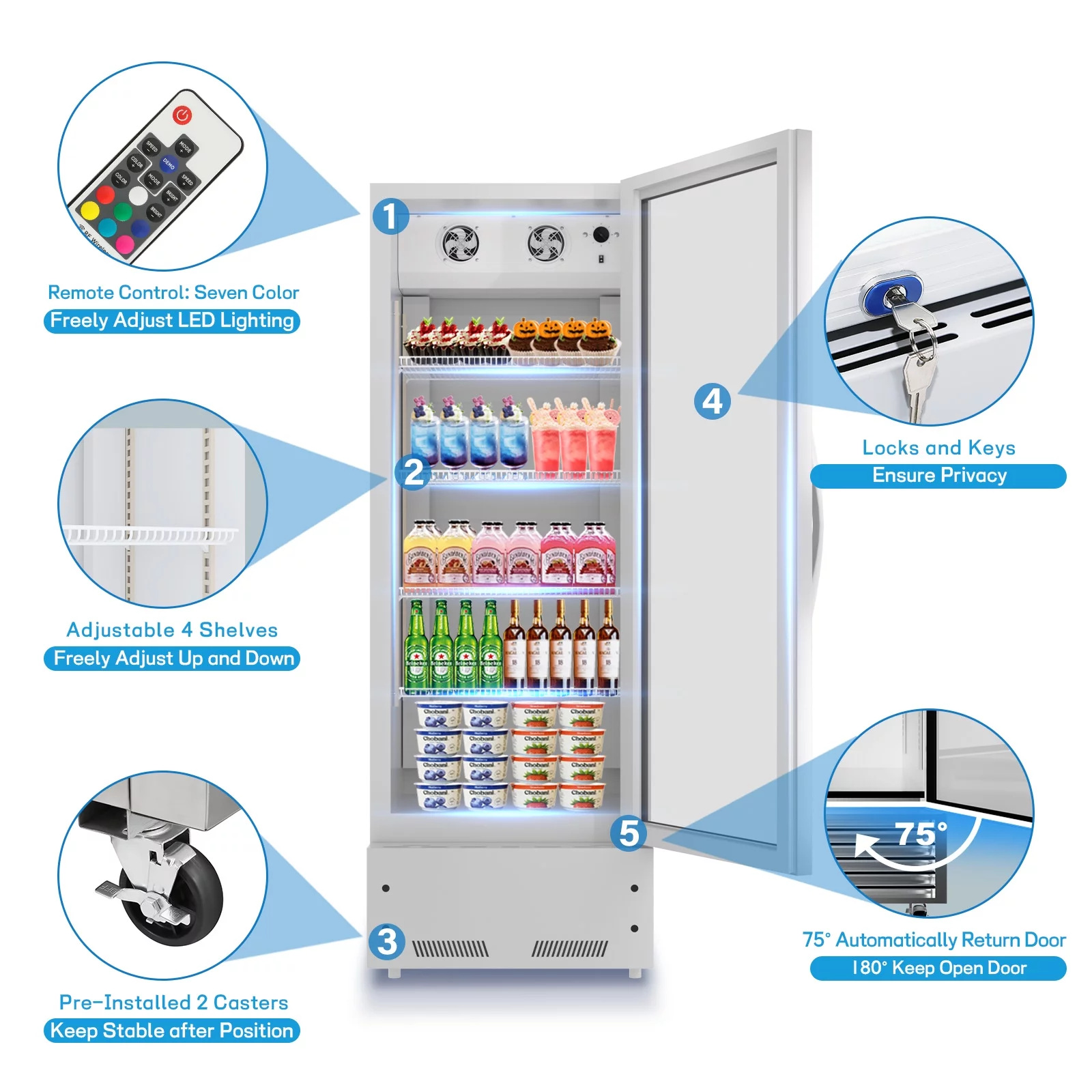 16.5 Cu.Ft Display Fridge