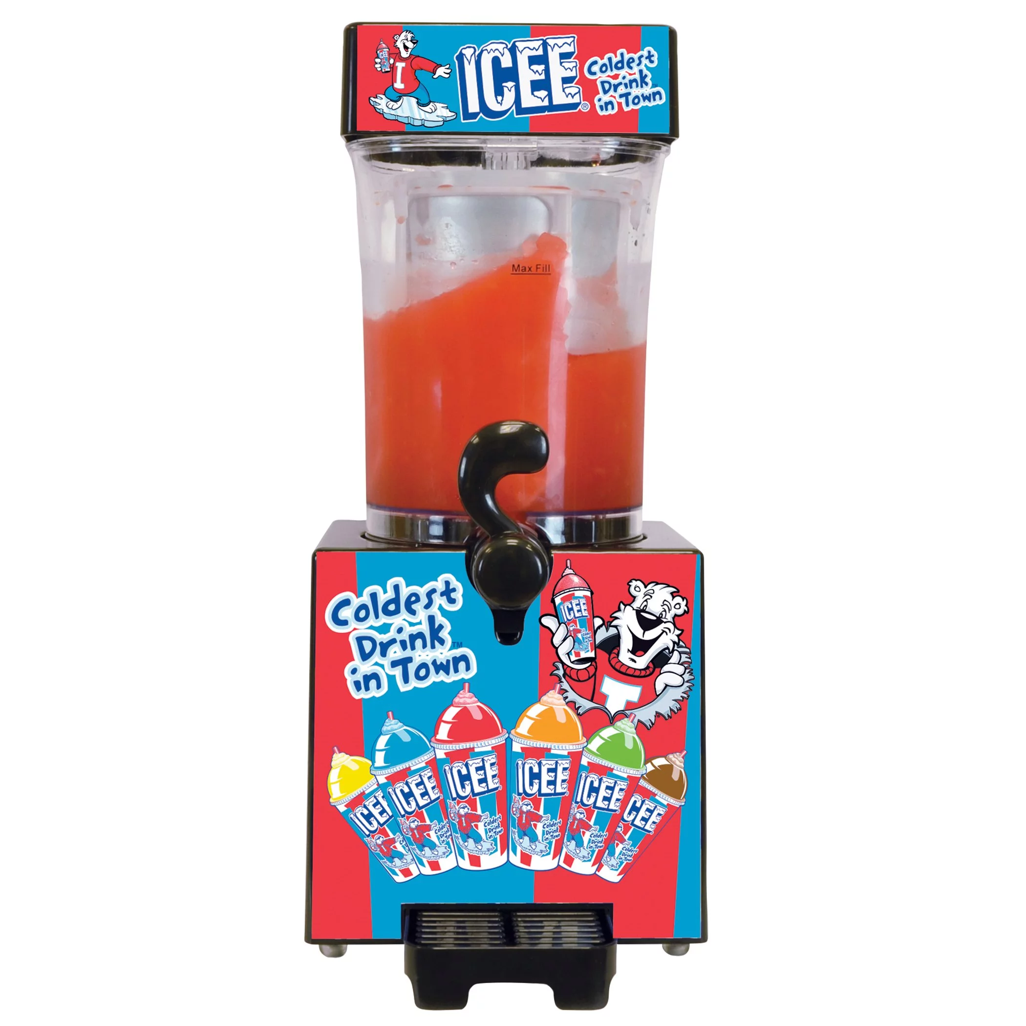 iscream Genuine ICEE Brand Counter-Top Sized ICEE at Home Slushie Maker