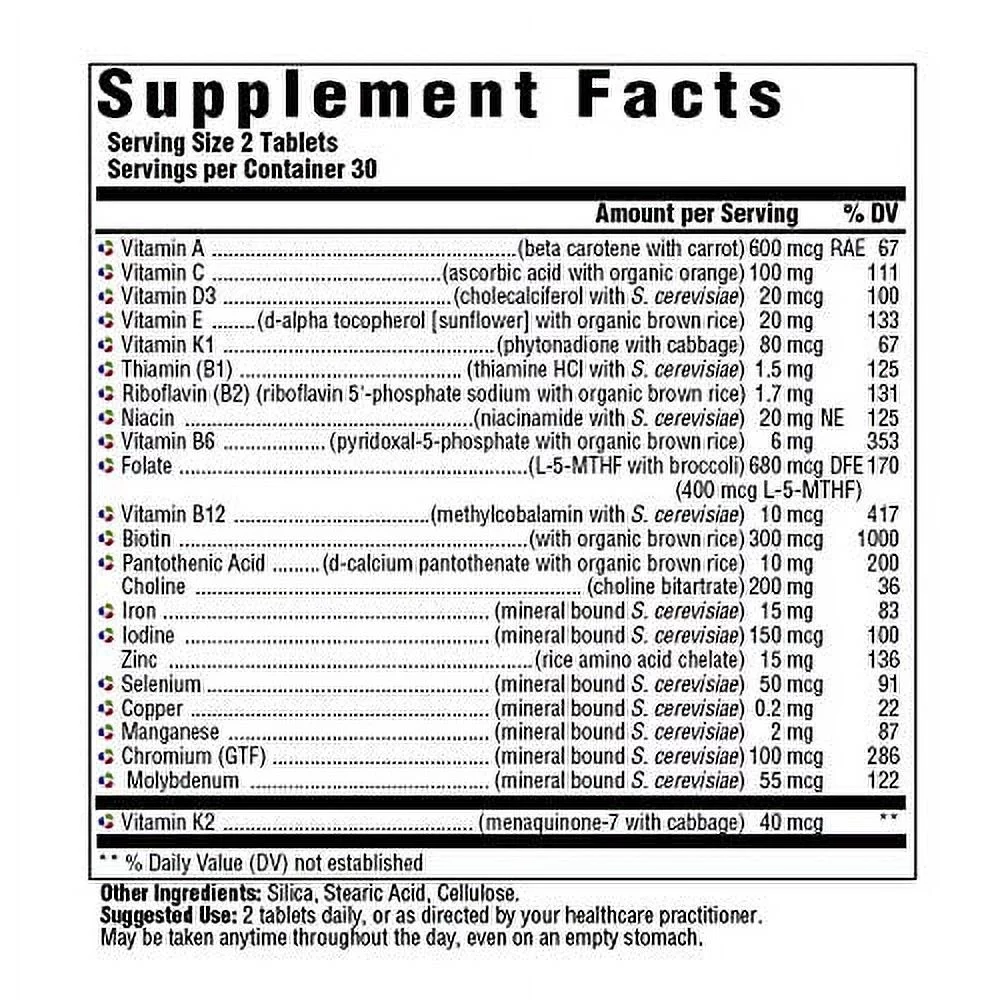 INNATE Response Formulas, Women?s Multivitamin, Daily Vitamin, Non-GMO, 60 Tablets (30 Servings)