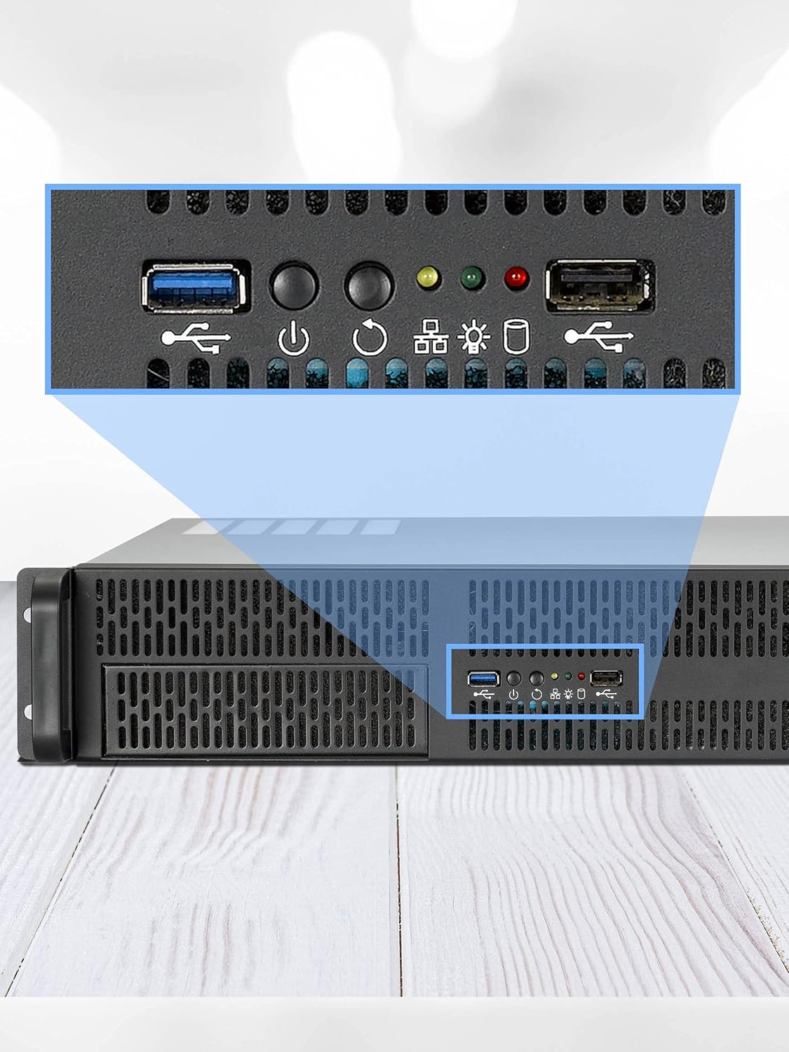 Rosewill 4U Server Chassis 11 Bay Server Case 8X 3.5 + 3X 5.25 HDD, E-ATX, Rackmount Server Case, Include Front 5X 120mm Fans Rear 2X 80mm Fans Metal Rack Mount Computer Case 25 Deep, RSV-L4000U