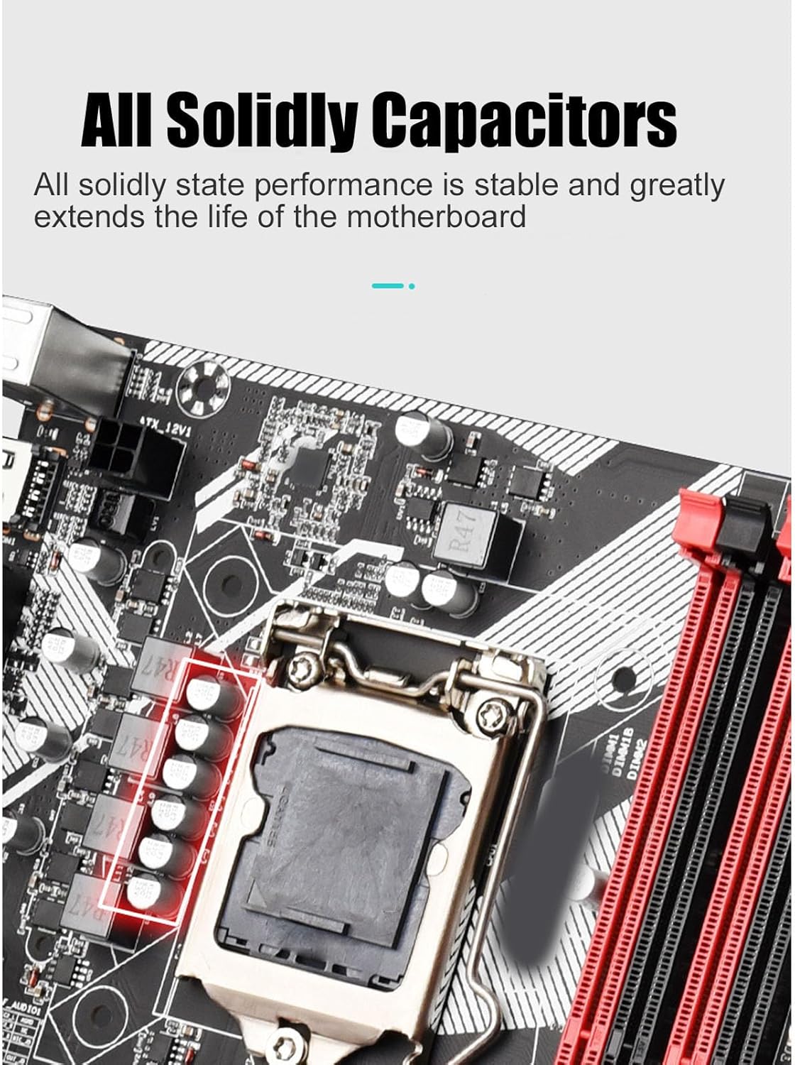 ATX Motherboard 64GB DDR3 LGA1155 Computer Motherboard with SATA3.0, 4 USB3.0, 6 USB2.0, Gigabit NIC, PCIEX16 Graphics Card Slot