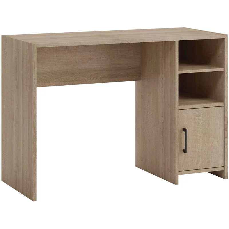 Pemberly Row Desk with Engineered Wood in Summer Oak Finish