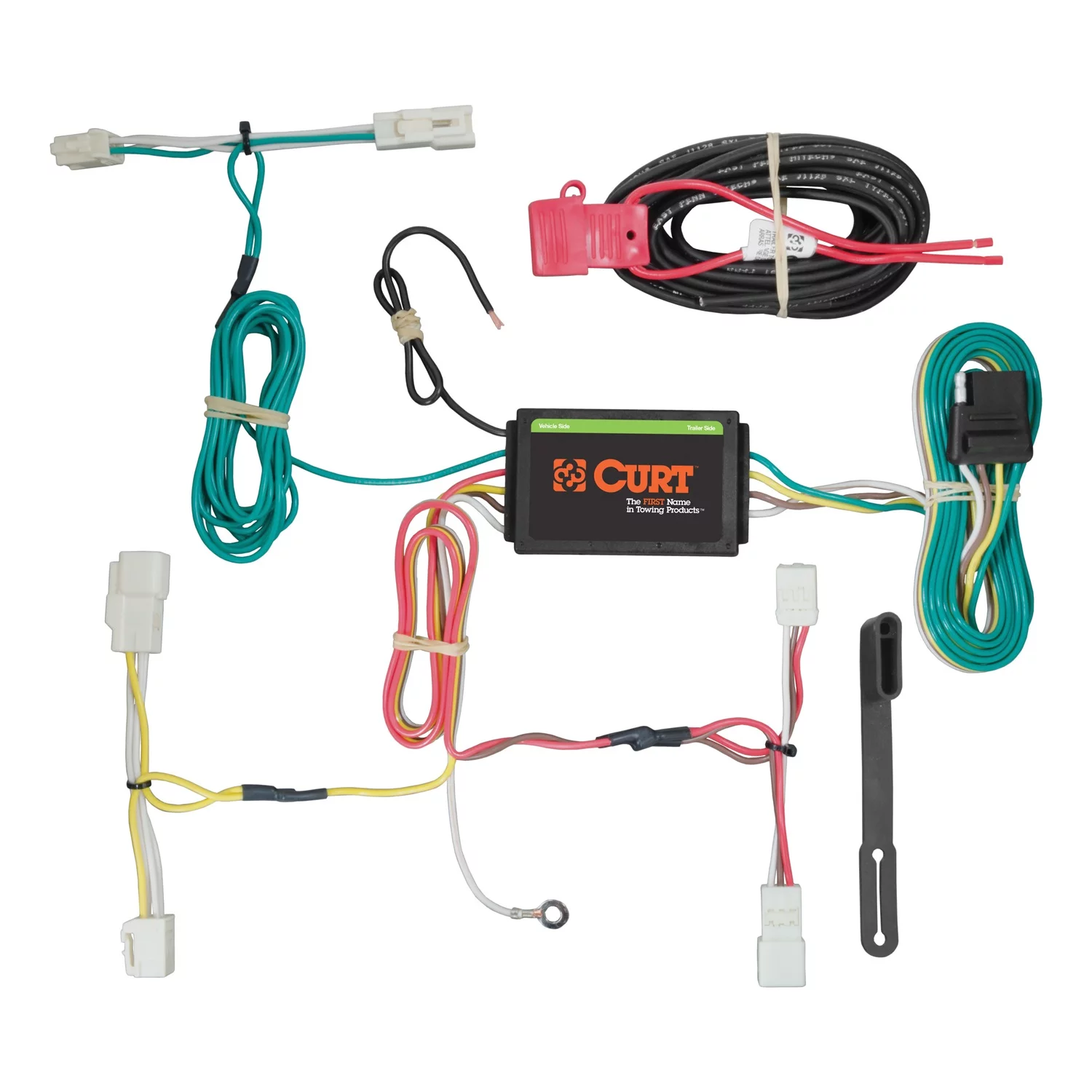 CURT 56261 Vehicle-Side Custom 4-Pin Trailer Wiring Harness, Select Toyota Sienna