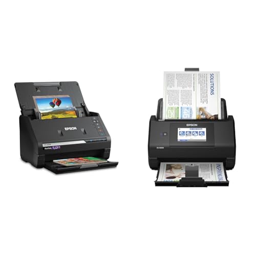 Epson FastFoto FF-680W Wireless High-Speed Photo and Document Scanning System, Black