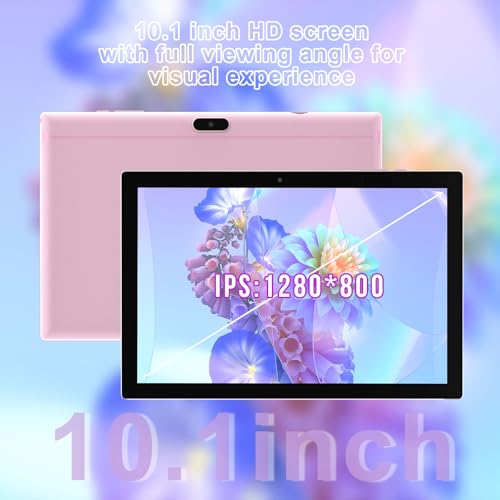 Tablet 2 in 1 Tablets 10 inch Android 14 Tablet Set with Keyboard Case Mouse Stylus Film, 8GB+64GB Tablets 10.1