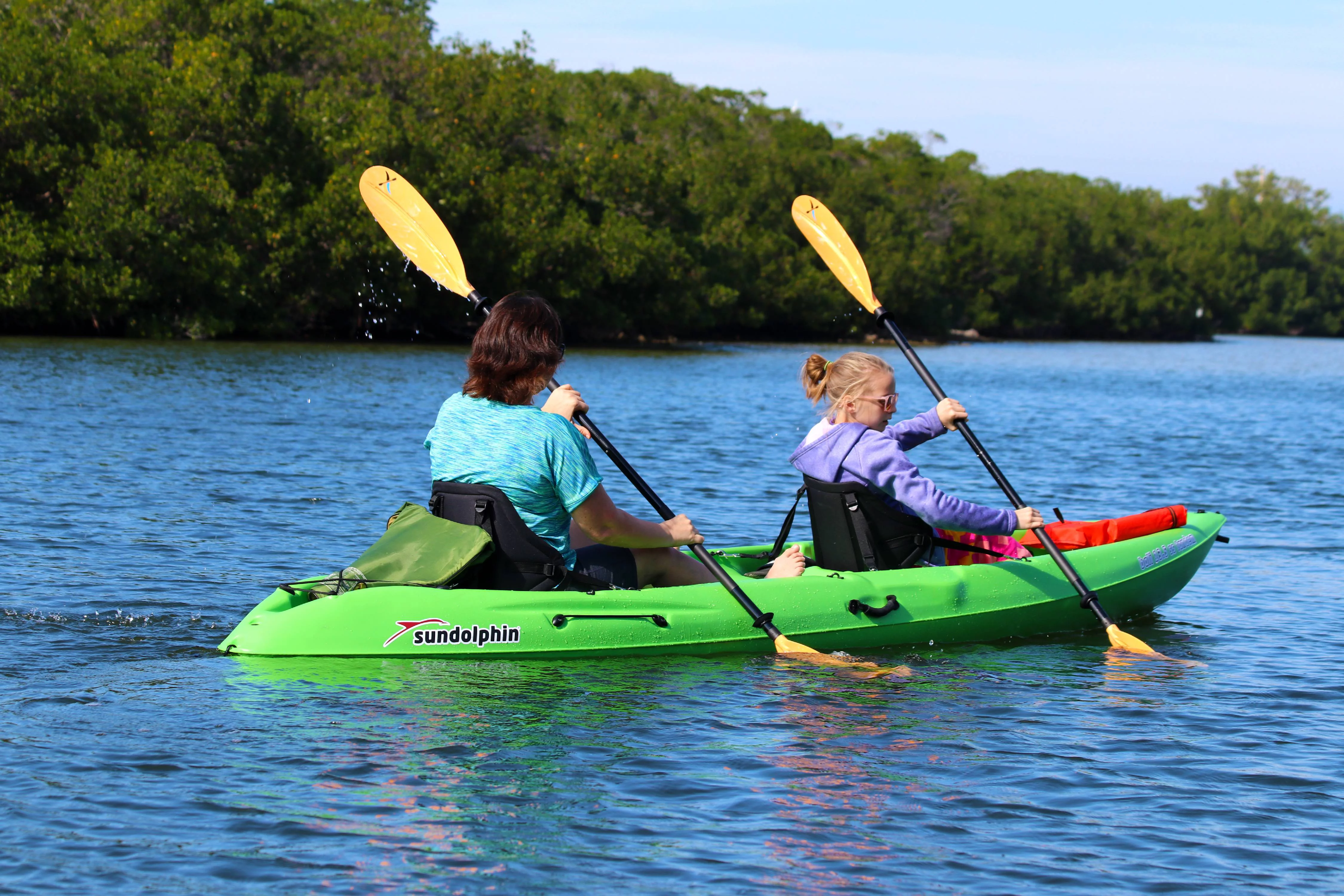 Sun Dolphin Bali 13.5 Recreational Sit On Tandem Kayak, Lime