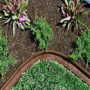 EcoBorder Landscape Edging Brown 6pk 4 ft