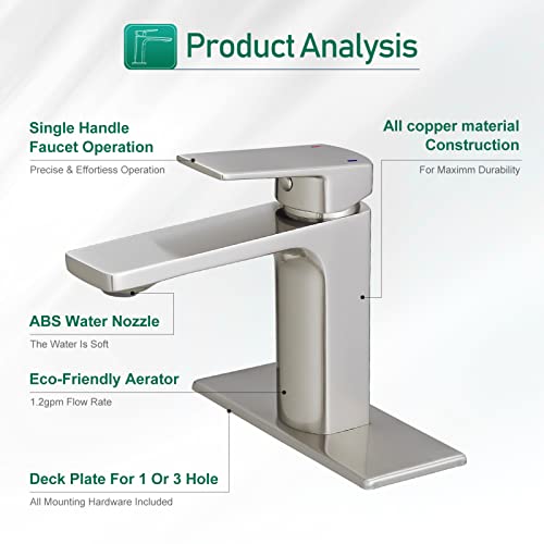 VOTON Vessel Sink Faucet Matte Black Tall Bathroom Faucet Single Handle Vanity Bathroom Sink Faucet 1 Hole Basin Mixer Tap with Water Supply Hose and Pop Up Sink Drain