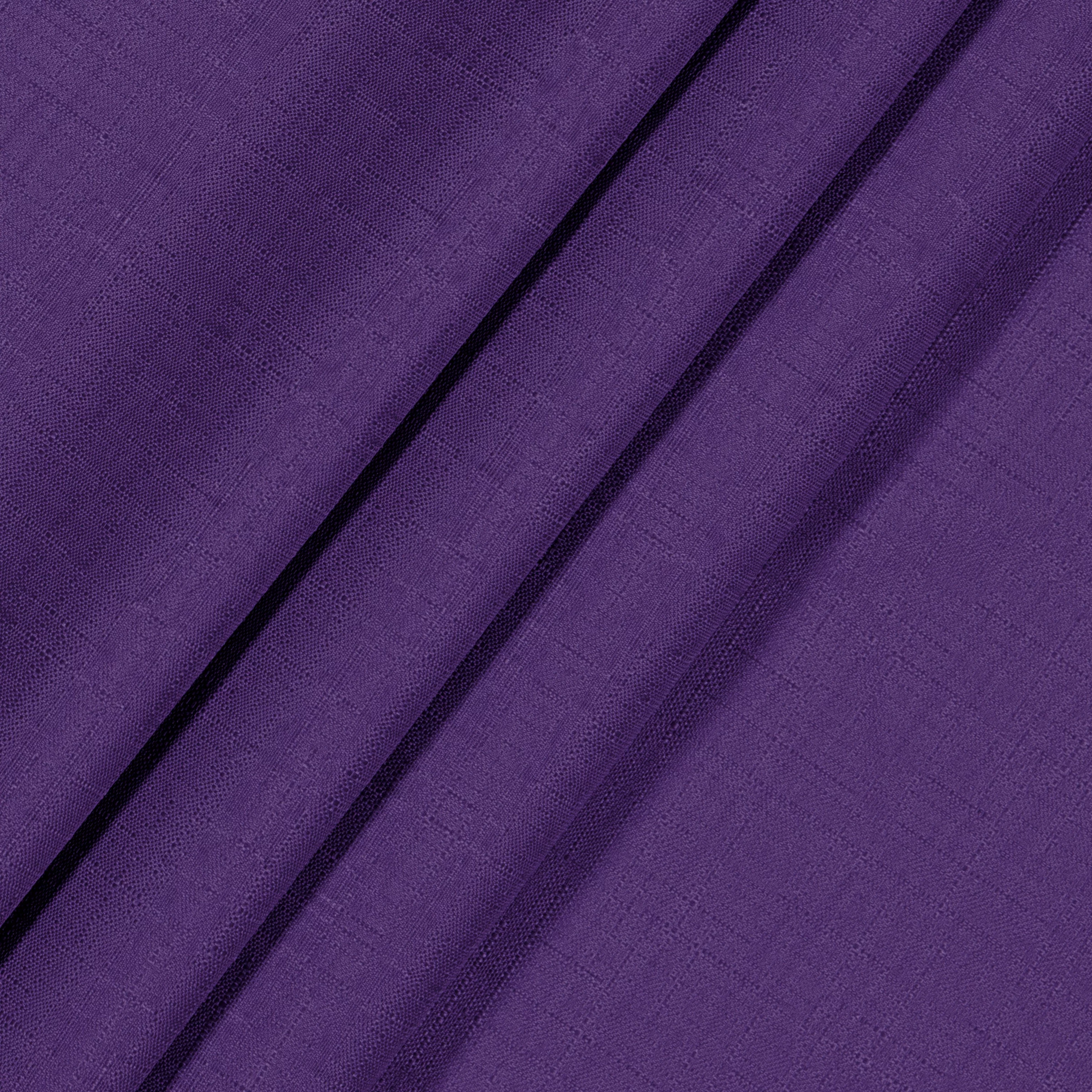 Eclipse Dayton Solid Blackout Rod Pocket Energy-Efficient Curtain Panel, Purple, 42