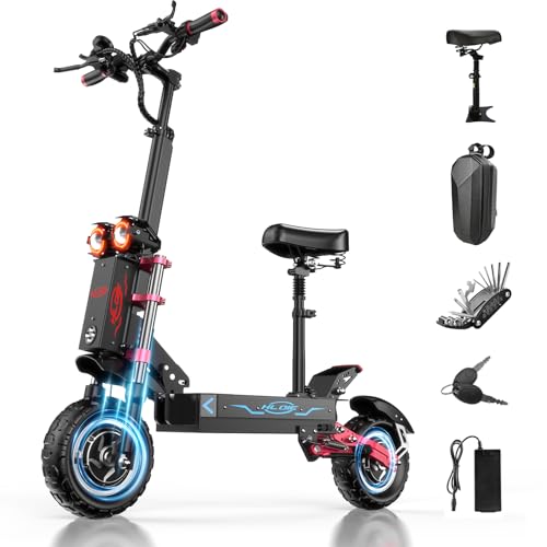 HLOIE Electric Scooter for Adults Peak 5600W Dual Motor Up to 50MPH,Battery Range to 45Miles Fast Sports Escooter 11