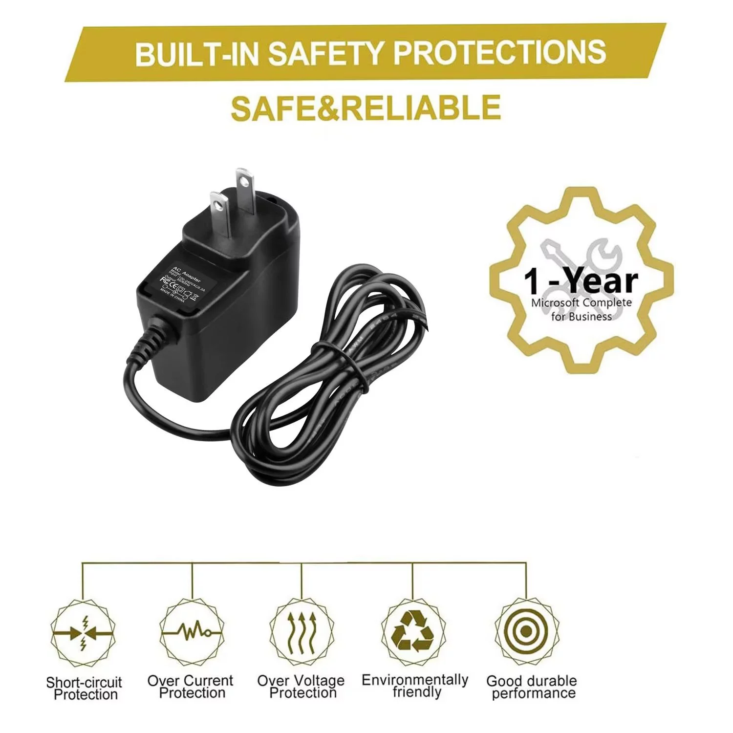 CJP-Geek AC / DC Adapter compatible with Royal Dirt Devil Broom Vac Vacuum Part #2-200385-000 Plug In Battery Charger 2200385000 Power Supply Cord Wall Home Charger Mains PSU