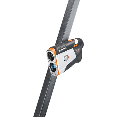 Bushnell Golf Tour V6 Shift Laser Rangefinder with Slope Switch, Visual Jolt Flag Locking, Magnetic Mount, 1300 Yard Range 6X Magnification