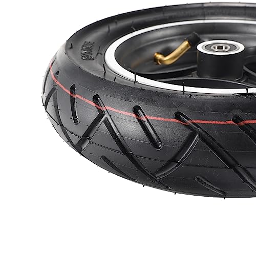 10inch Scooter Tire, 10x2.50 Inflatable Front Wheel Pneumatic Tire with 10x2.50 inner tube aluminium Wheel Hub Compatible with GOTRAX GMAX electric scooter