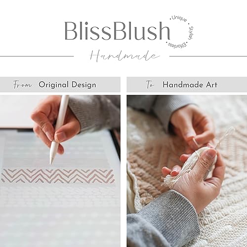 BlissBlush Long Vertical Wall Hanging Tapestry Woven Boho Farmhouse Decor Cream Beige Tassel Handmade Wall Art Decoration for Bedroom Living Room Dorm Nursery Apartment, 16x39 INCH