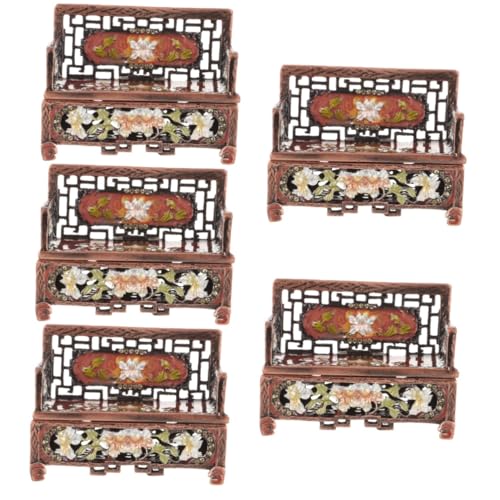 ARTIBETTER 3pcs Trinkets Metal ring alloy miniature tiny furniture souvenir box ornaments sofa office desk decorations sofa jewelry storage Storage Box display box toothpick holder household