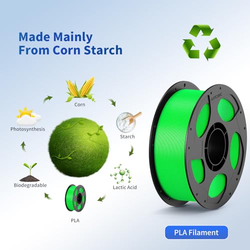 ANYCUBIC PLA+ 3D Printer Filament Bundle, PLA Plus 1.75mm Dimensional Accuracy +/- 0.02mm, Fit Most FDM 3D Printers, 1KG Spool, 2KG Gray+Gray