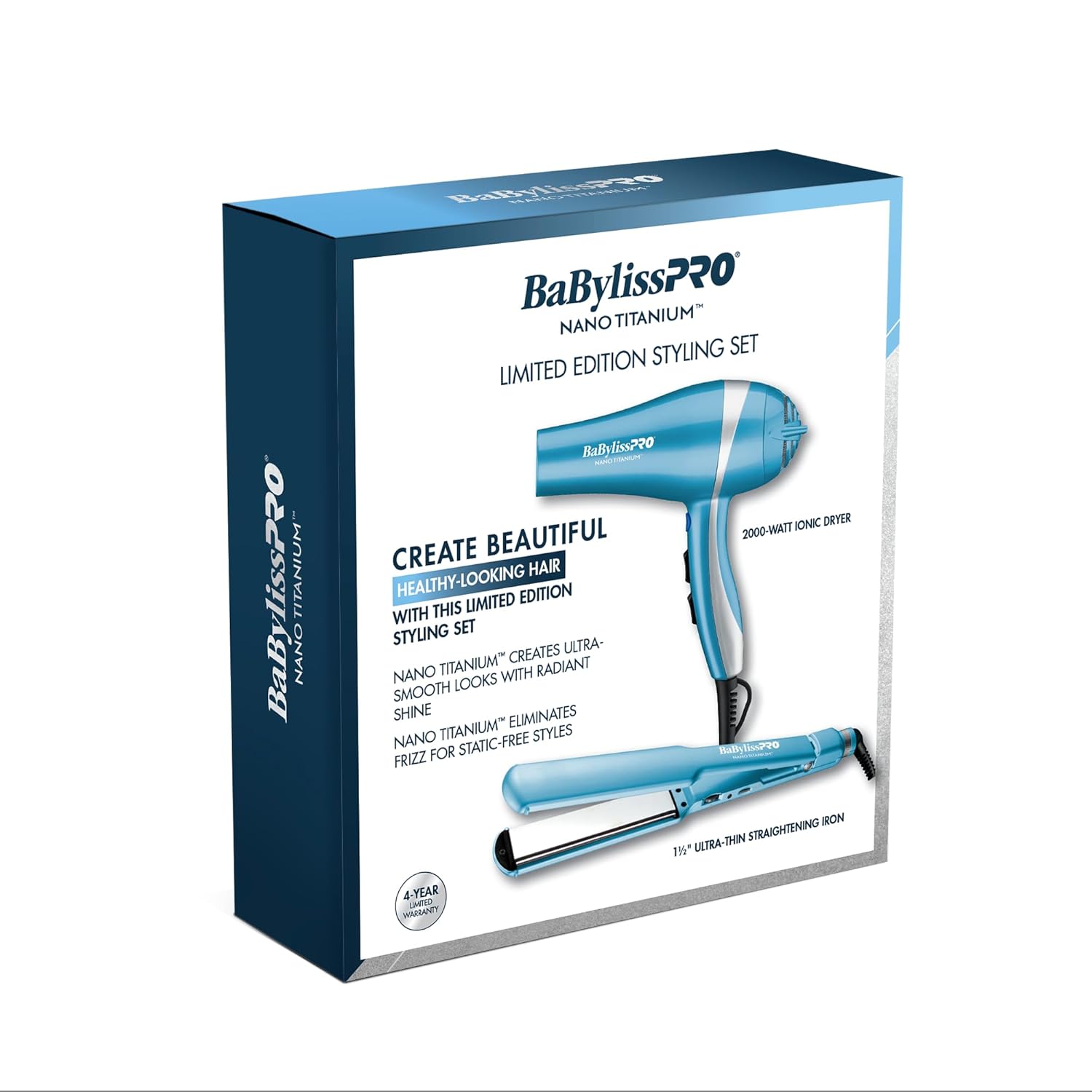 BaBylissPRO Nano Titanium Limited Edition Prepack - Hair Dryer and 1.5