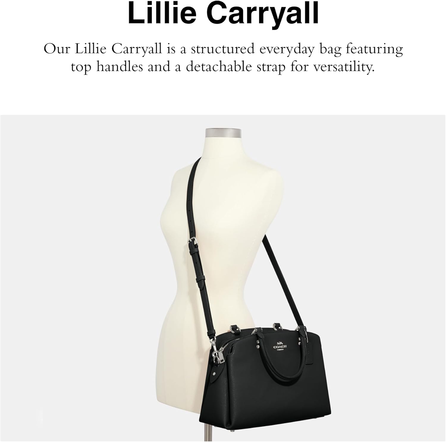 Coach Lillie Carryall, Black