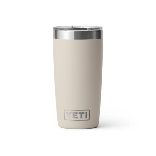 YETI Rambler 10 oz Tumbler, Stainless Steel, Vacuum Insulated with MagSlider Lid, Firefly Yellow