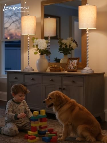 Buffet Lamps, Table Lamps Set of 2-30