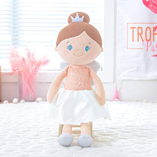 Gloveleya Baby Girl Gift First Baby Doll Plush Doll Print Sunflowers