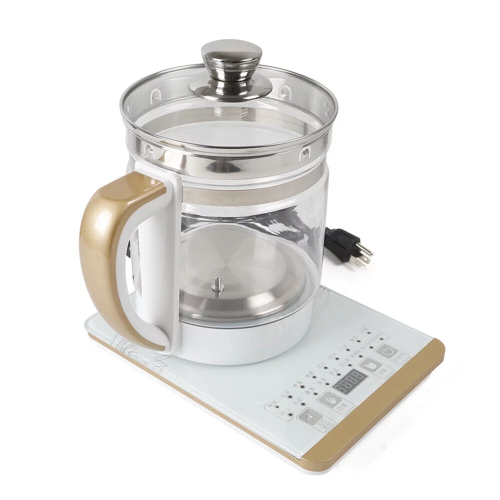 Electric Kettle Health Pot Tea Maker Thickening Glass Multifunction Boiled Eggs 2L