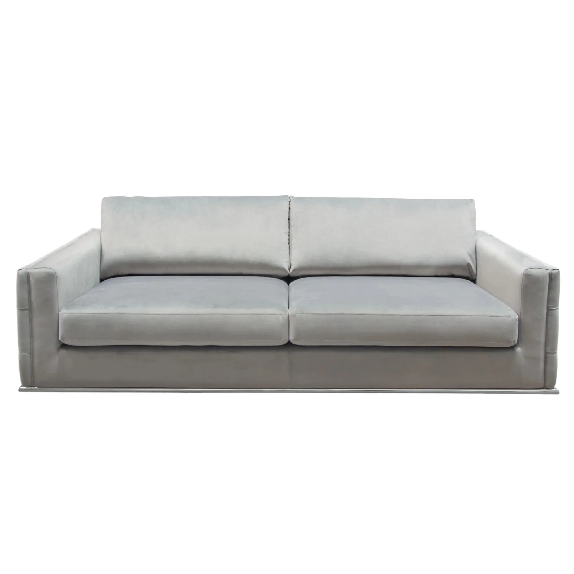 Envy Sofa in Platinum Gray Velvet by Diamond Sofa