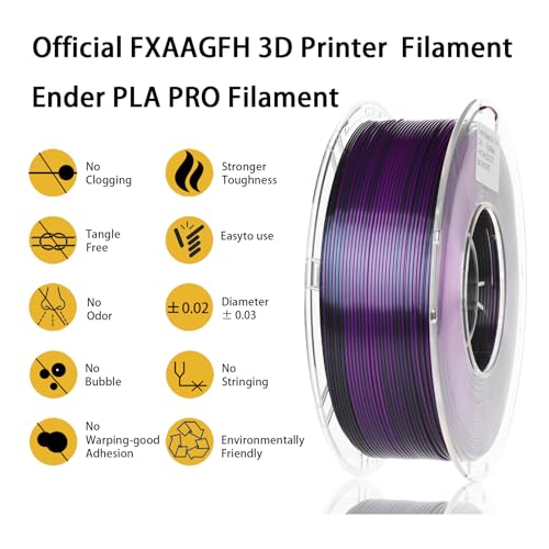 Rainbow 3D PLA Printer Filament 1.75 mm, Matte 3 D PLA Printing Print Filament +/-0.03mm, 1kg/2.2lbs